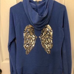Victoria’s Secret Angel Wing Zip Up Sweatshirt